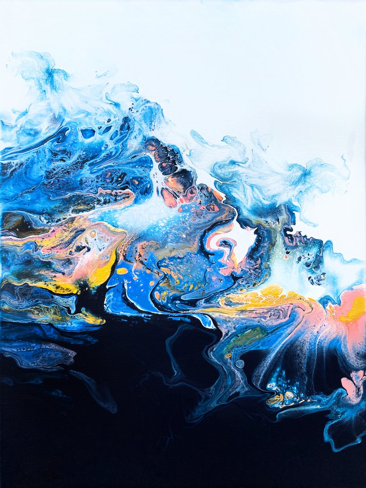 Dynamisk blå hvirvel af Alyson Storms