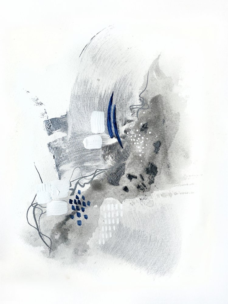 Monokrome blå indtryk af Alyson Storms