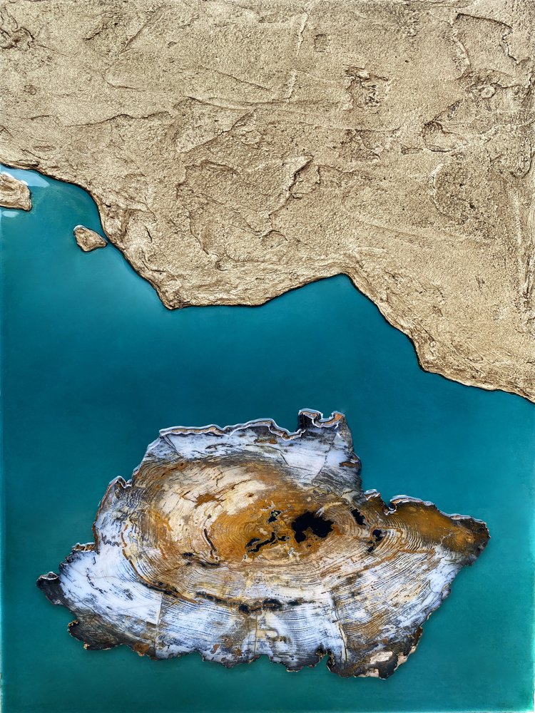 Kysten ved Den Forstenede Ø af Alyson Storms