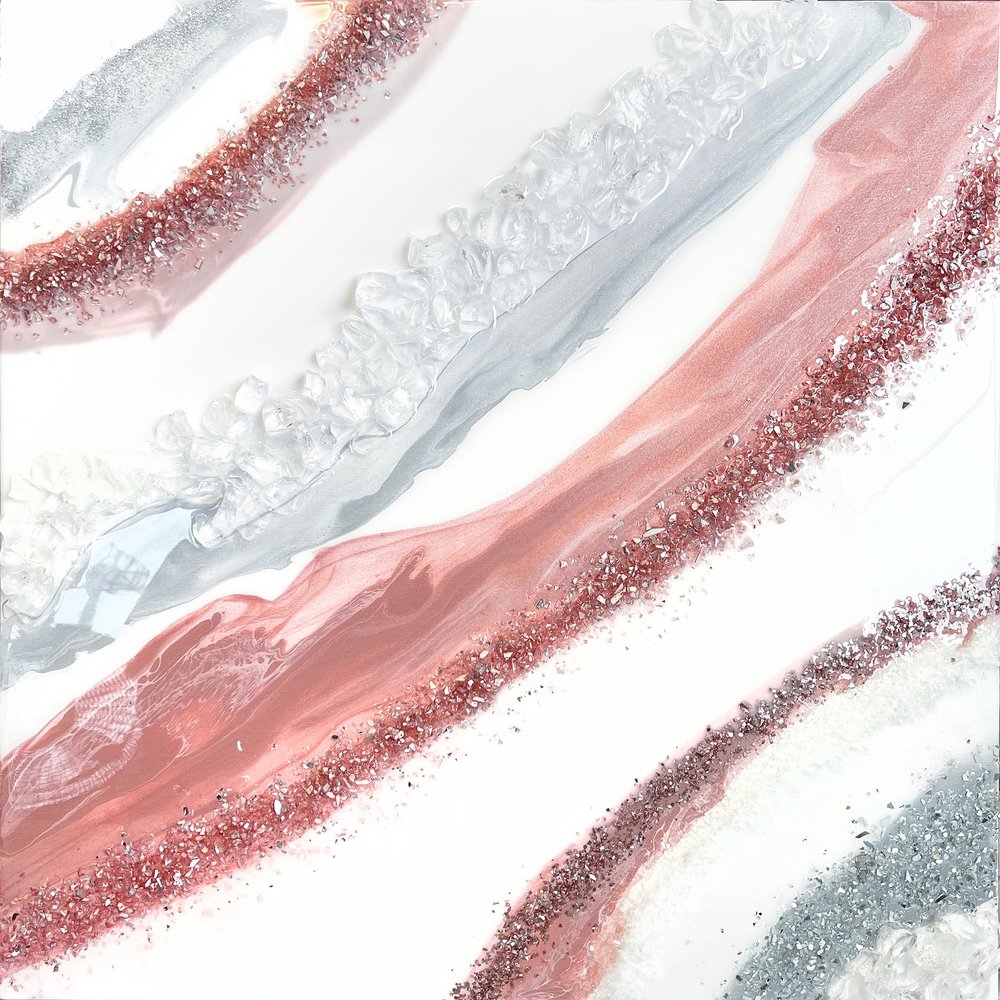 Rosaguld Geode Flow af Alyson Storms