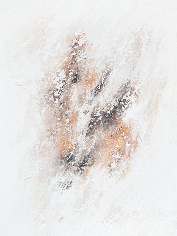 Tekstureret guld – abstrakt strømning af Alyson Storms