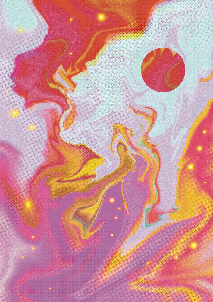 Levende, flydende planetglød af Amy Louise Baker