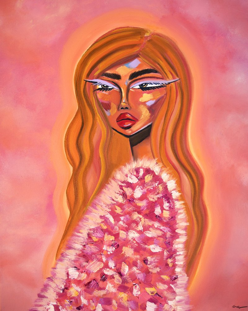 Pink Fur Glamour af Amy Straley