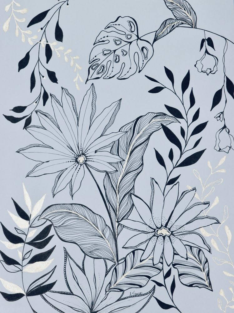 Fredfyldt tropisk bevoksning af Amy Tieman