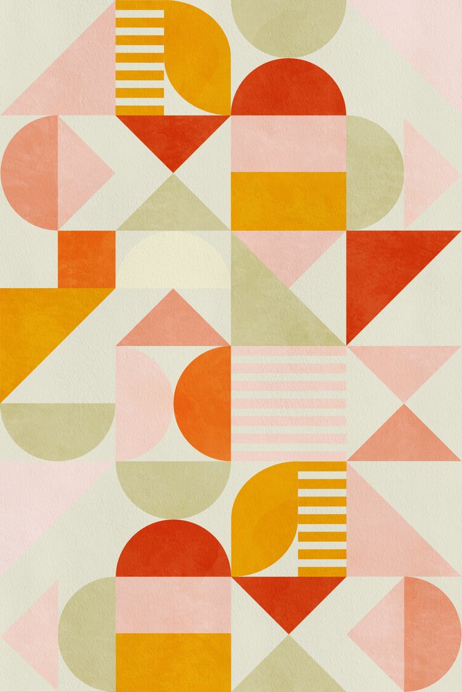 Bauhaus Fun Pastel af Ana Rut Bre