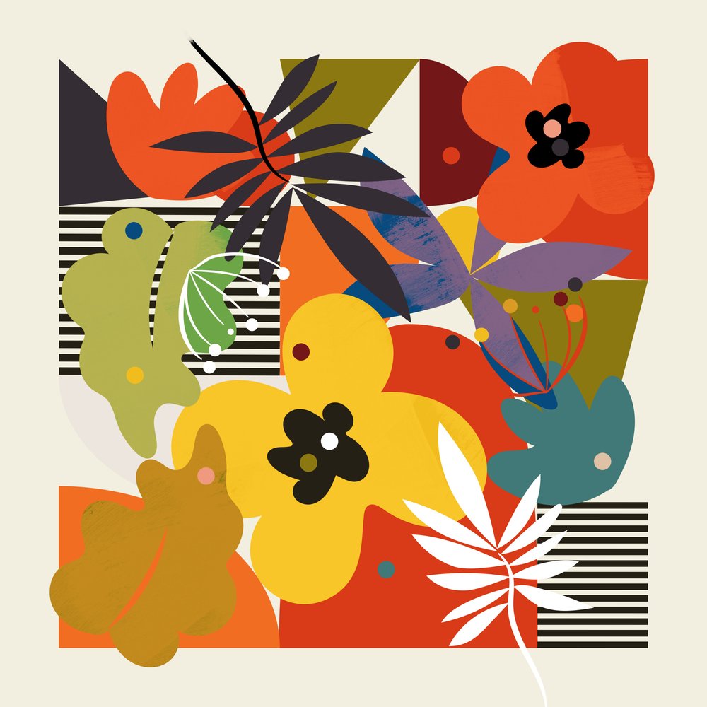 Cirkler – Minimalistisk blomst af Ana Rut Bre