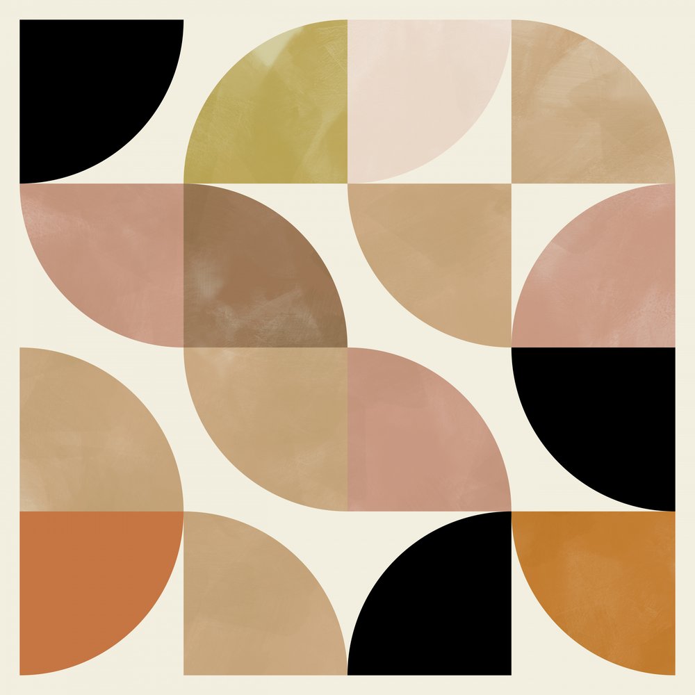 Circles 19. november  Beige kvartaler Circles af Ana Rut Bre