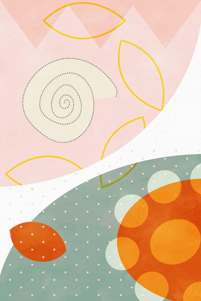 Venlige farver Hilma 4 af Ana Rut Bre