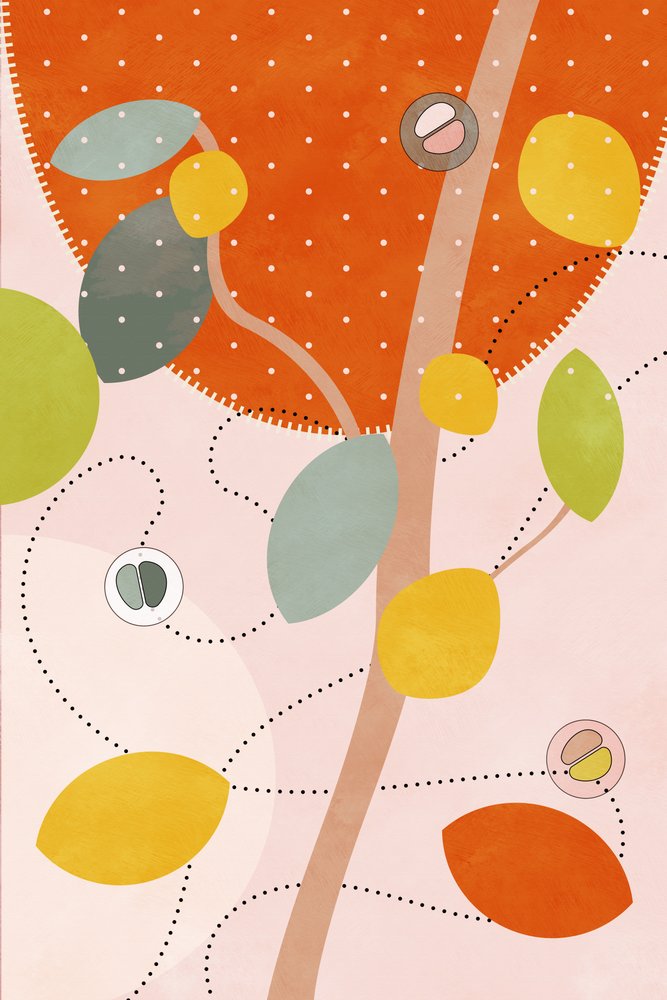 Venlige farver Hilma 5 af Ana Rut Bre