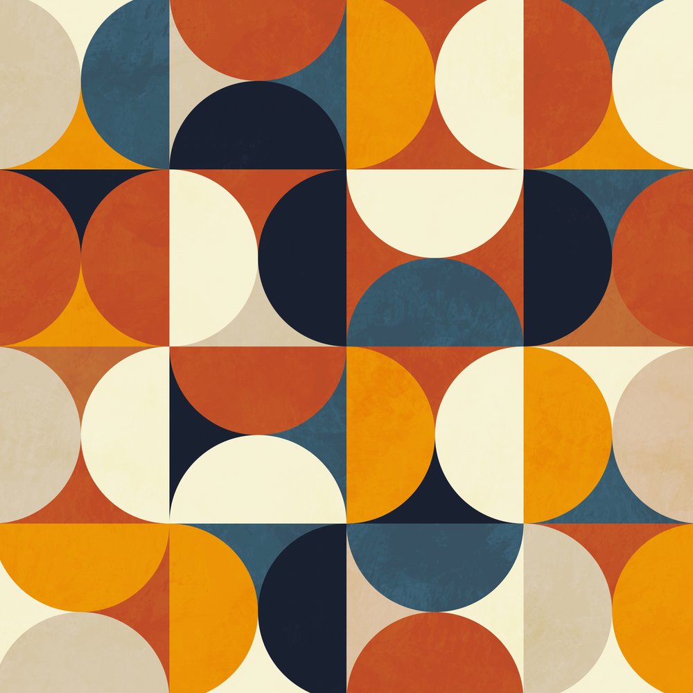 Geometri New12 Rougeatre af Ana Rut Bre