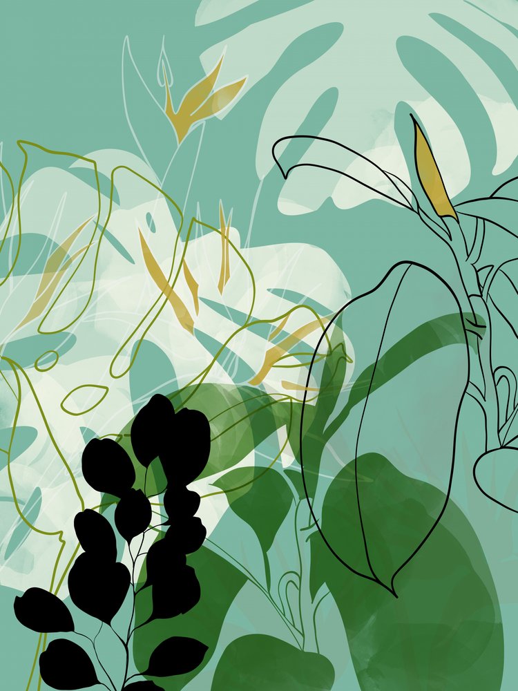 Leaves Line Boho2 af Ana Rut Bre