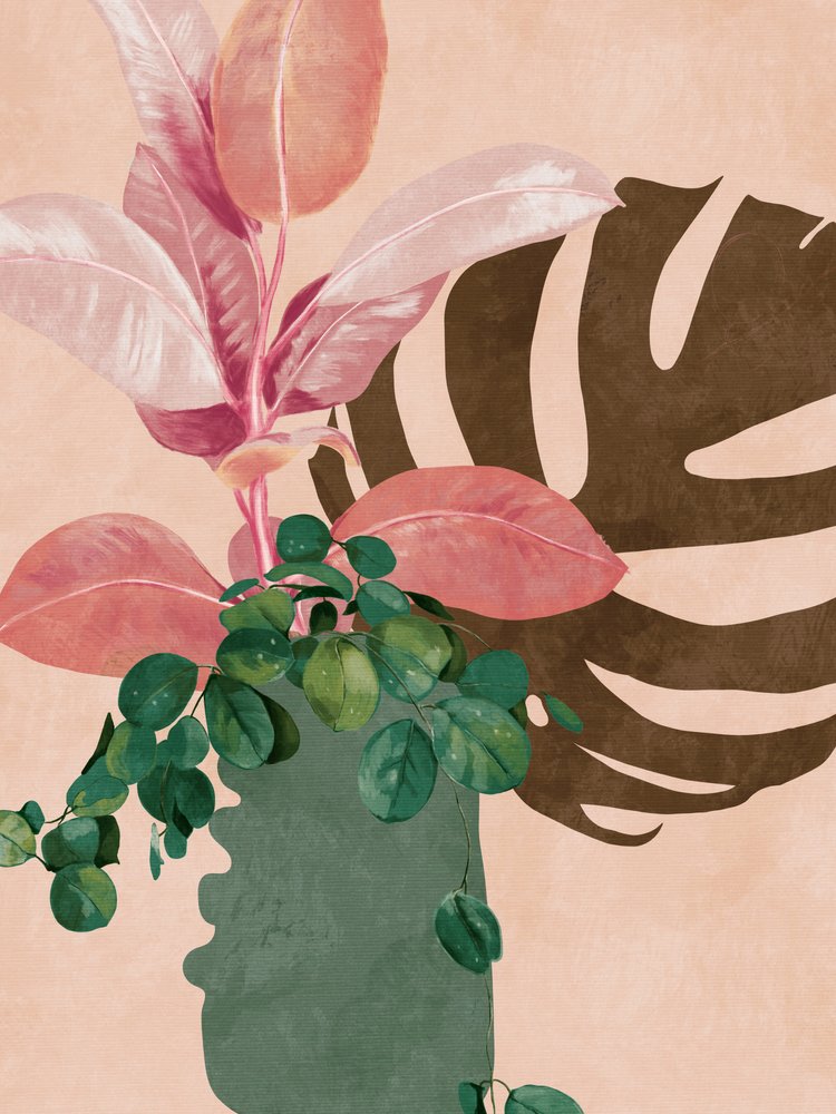 Blade, mere end 6, lyserøde af Ana Rut Bre