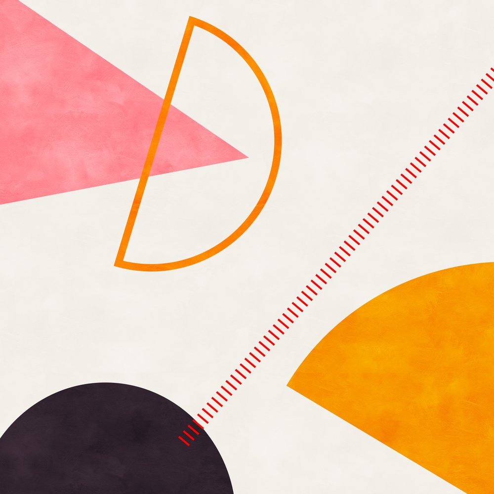 Midt i Bauhaus-geometrien 4 af Ana Rut Bre