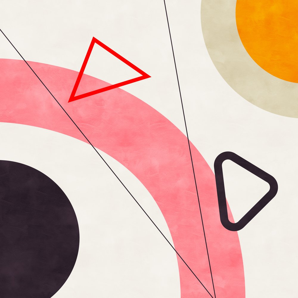 Midt i Bauhaus-geometrien 5 af Ana Rut Bre