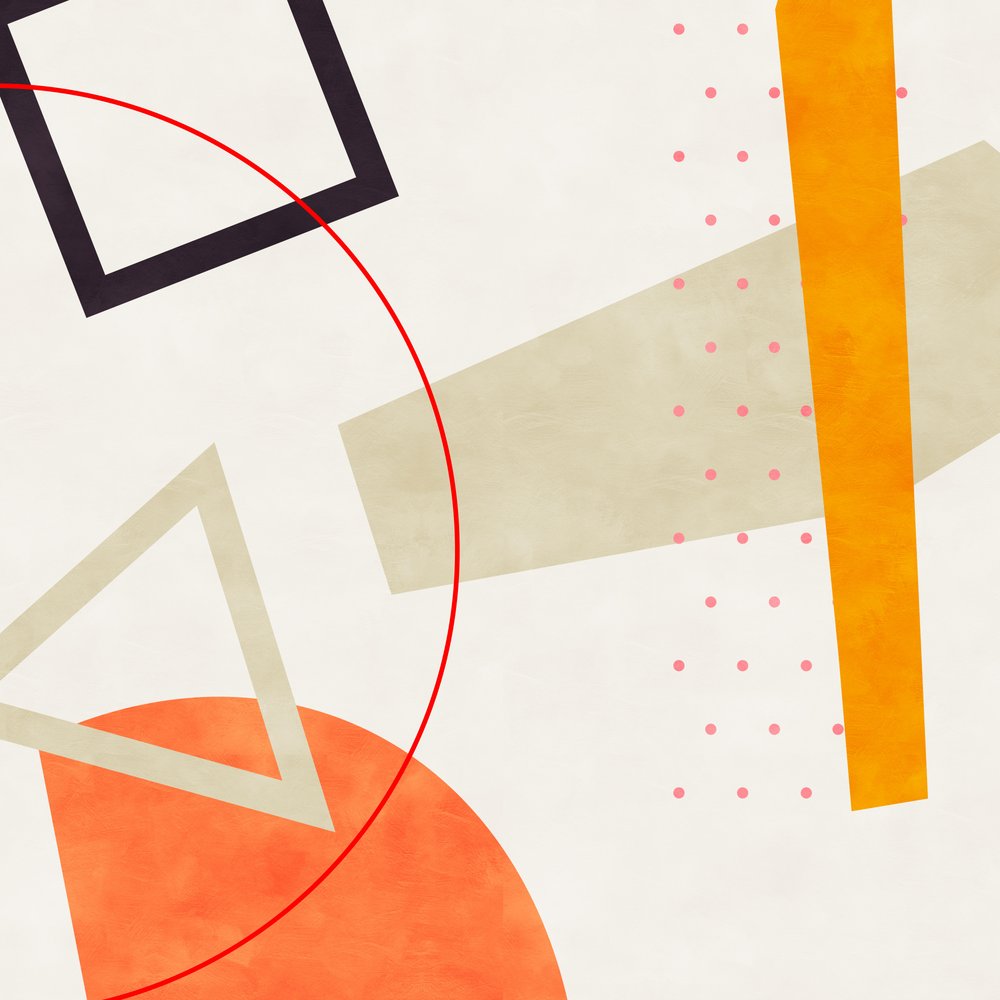 Midt i Bauhaus-geometrien 6 af Ana Rut Bre