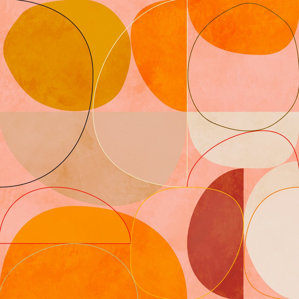 Midt i århundredet – karrygul og lyserød forår af Ana Rut Bre