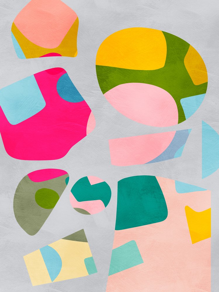 Minimalistisk udskæring i farverige nuancer af Ana Rut Bre