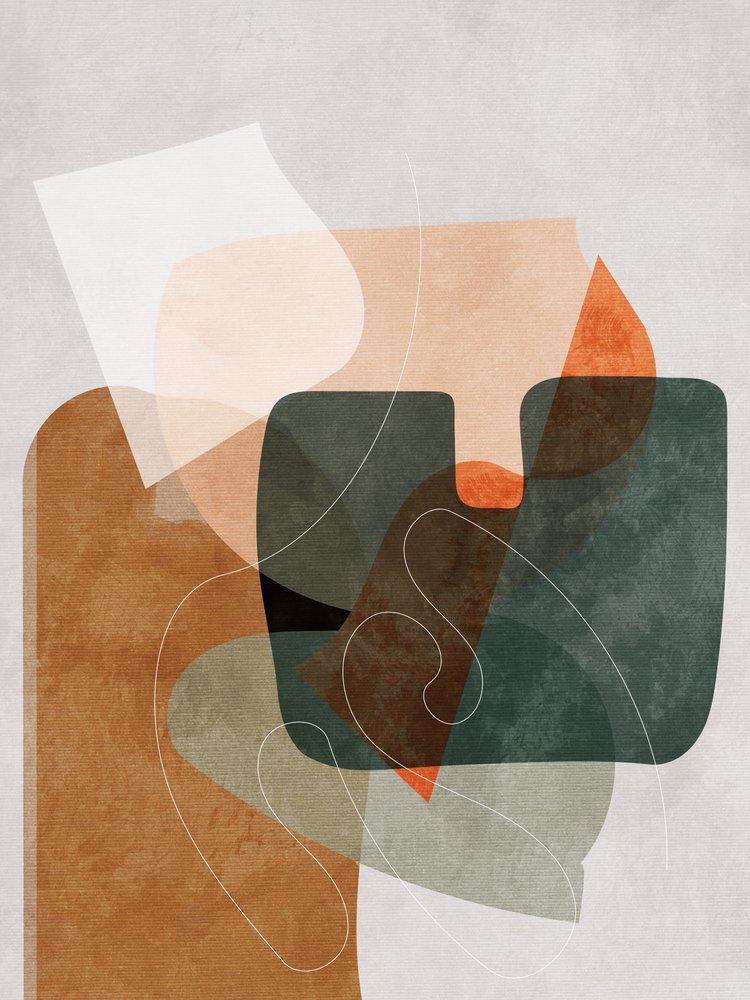 Nature Friendly Terracotta 4 Akvarelkopi af Ana Rut Bre