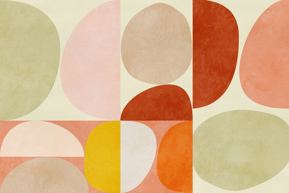 Pastelgeometri af Ana Rut Bre