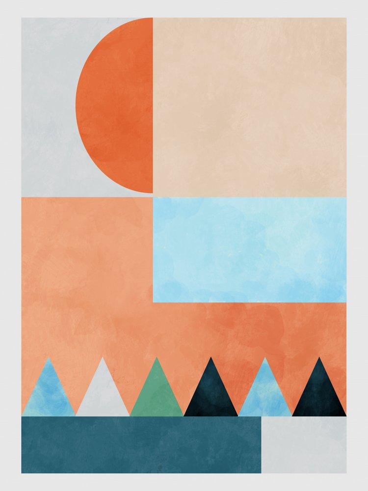 Spaces Bleu Trekant af Ana Rut Bre