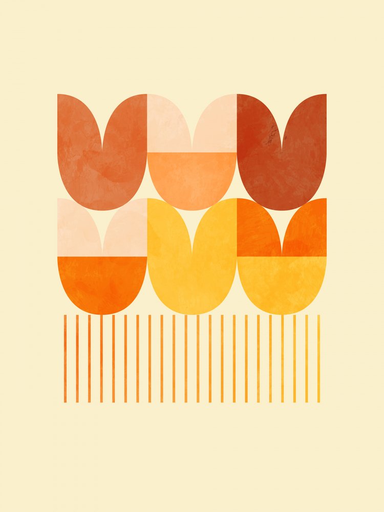 Spring Mid Rhapsody Orange 1 af Ana Rut Bre