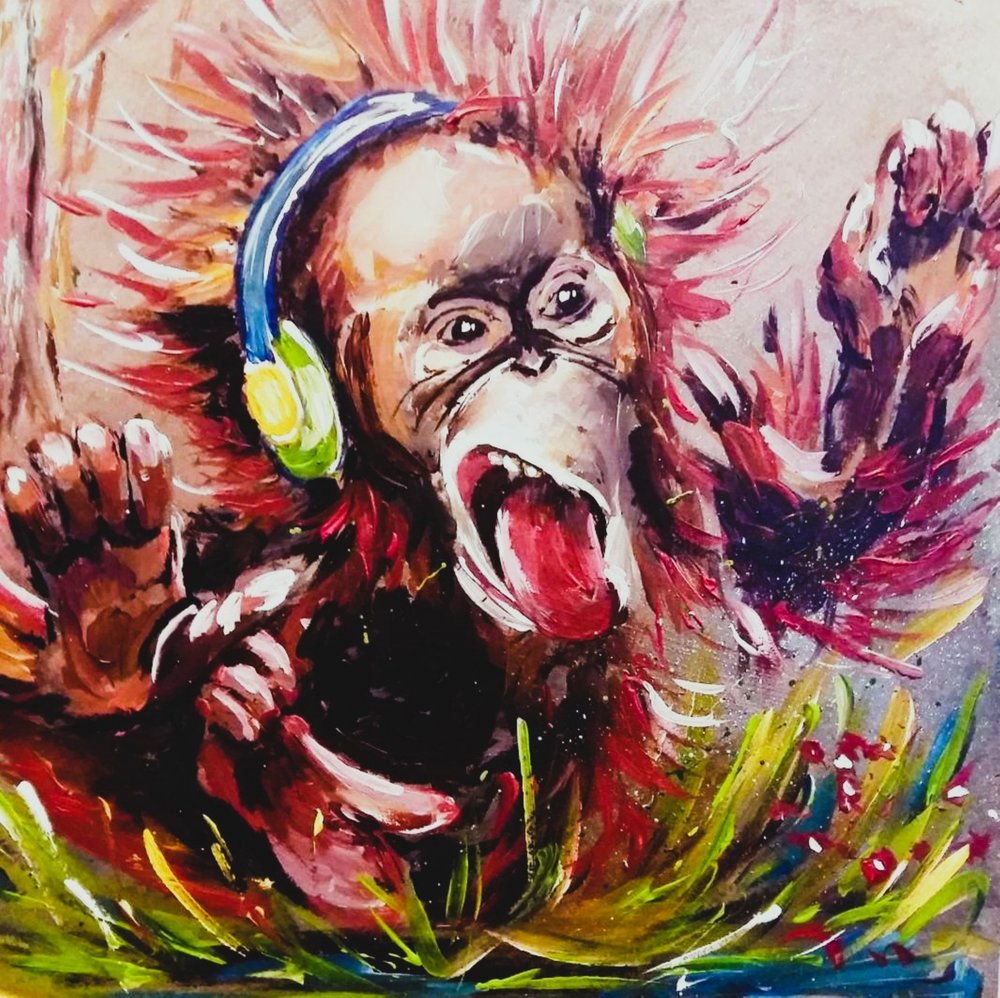 Den energiske musikorangutang af Anda Bieza