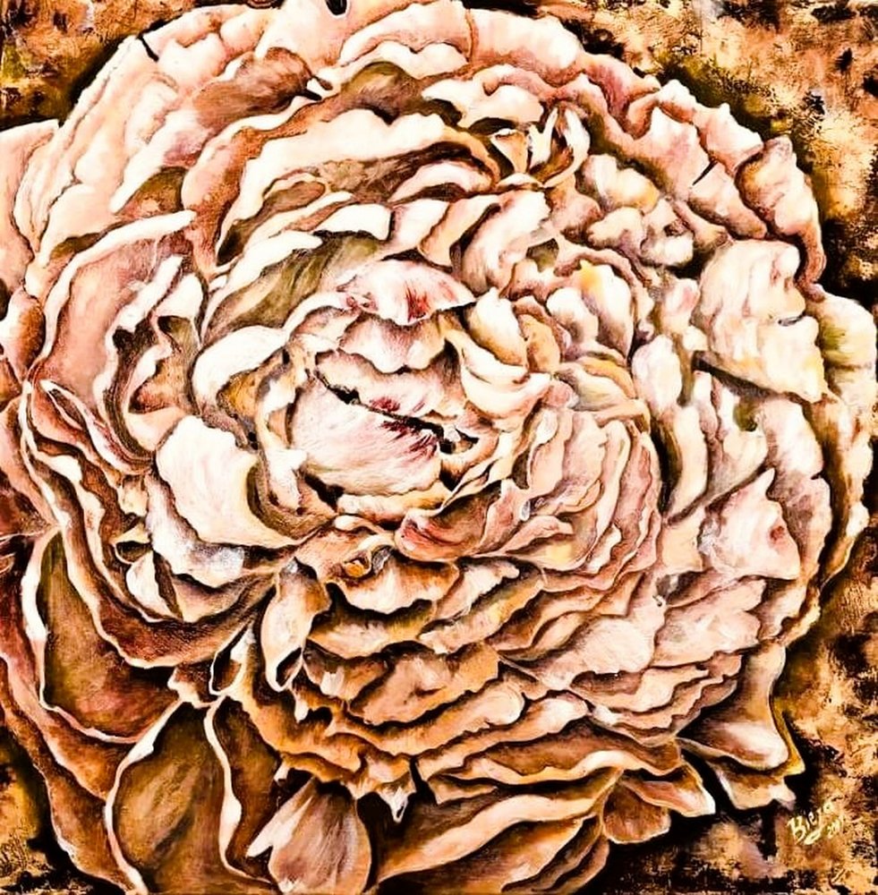 Varm pæonblomst af Anda Bieza