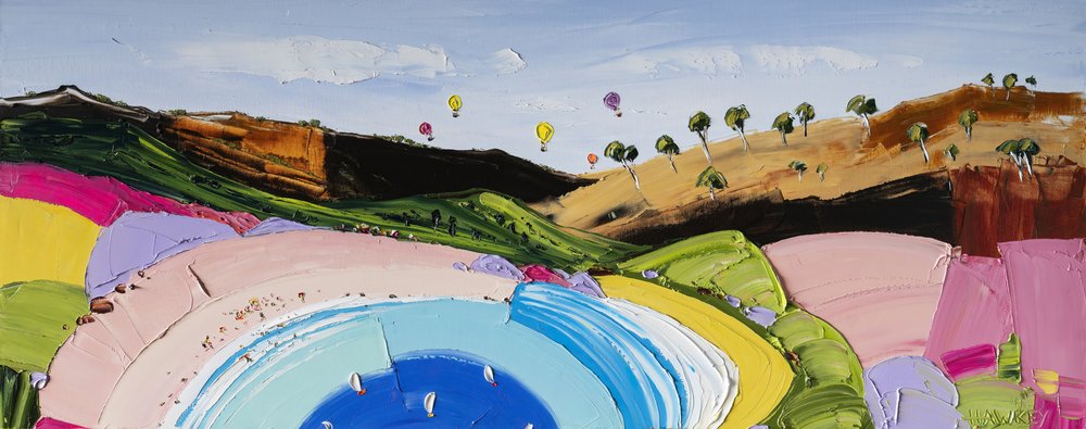 Vibrant Bay Balloons af Angela Hawkey
