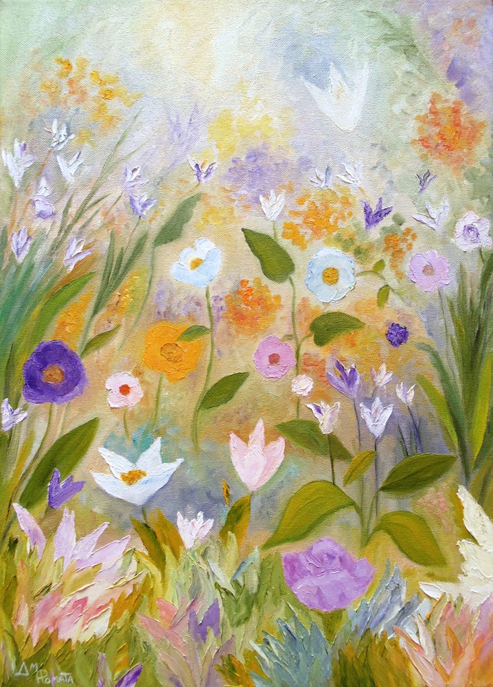 Drømmende blomstereng af Angeles M. Pomata