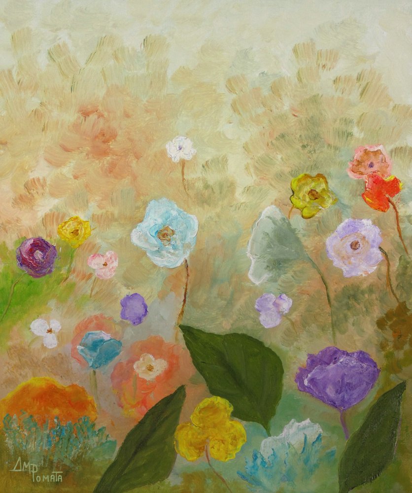 Et eventyrligt blomsterfelt af Angeles M. Pomata