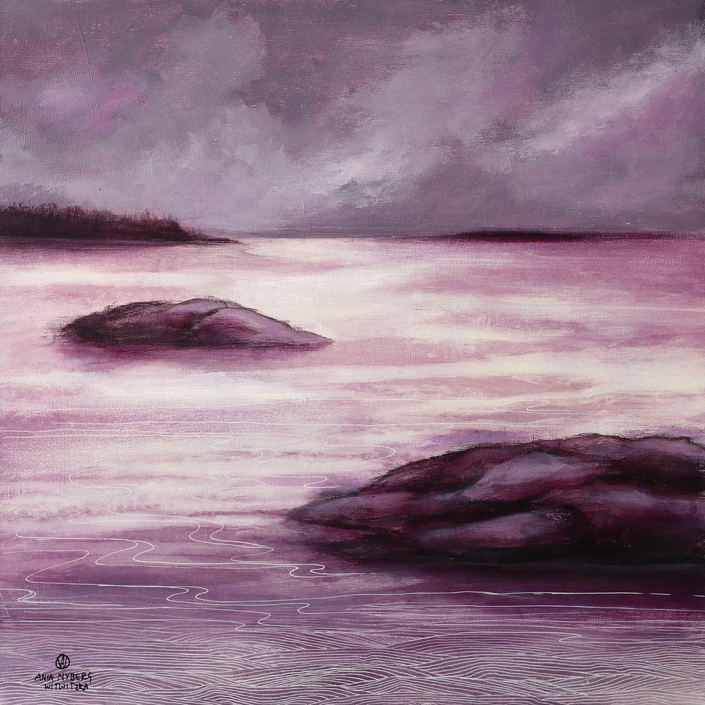 Stemningsfulde violette vande af Ania Witwitzka