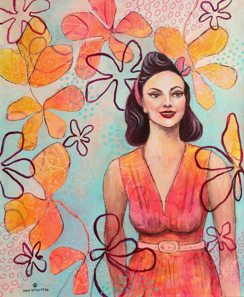 Retro Lady 5 af Ania Witwitzka
