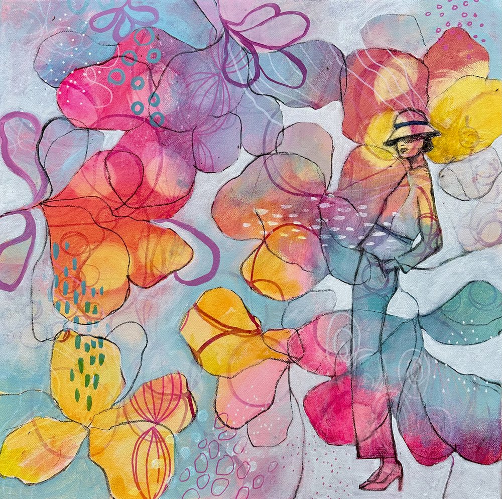 Den livlige blomstermuse af Ania Witwitzka