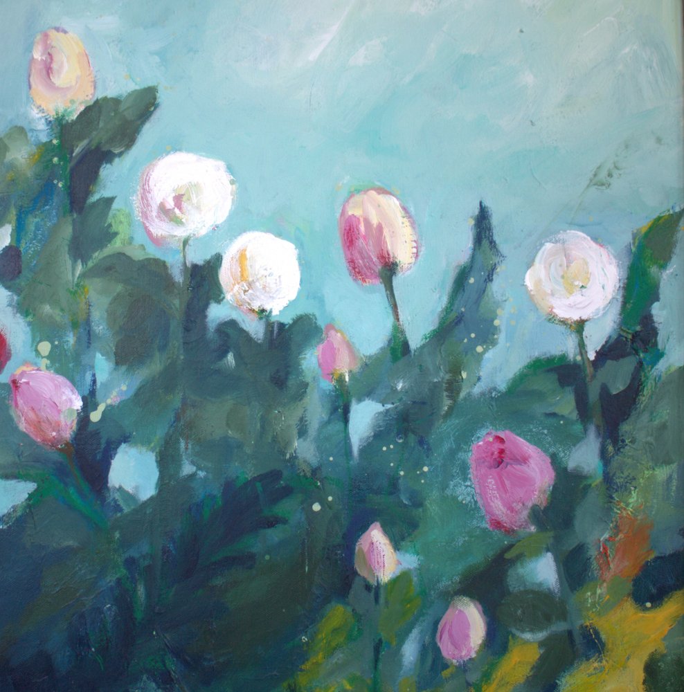 Blomstrende haveblomster af Anna-Karin Bergius