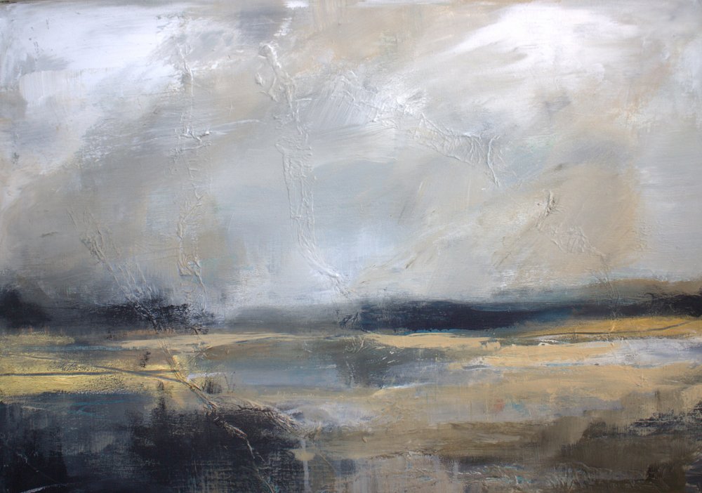 Stemningsfuldt horisontlandskab af Anna-Karin Bergius