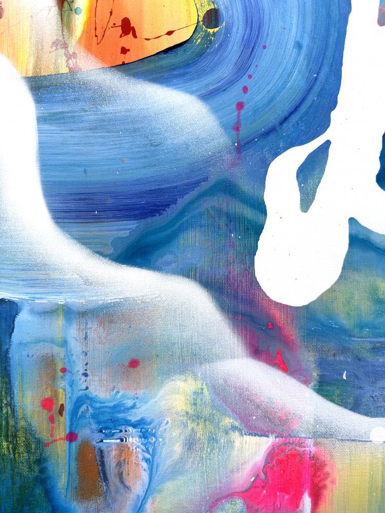 Livlig abstrakt figur af Anna Viklund