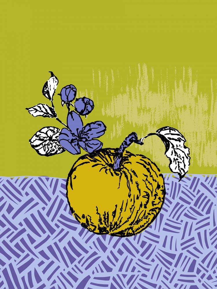 Gyldent æbleblomst af Annick
