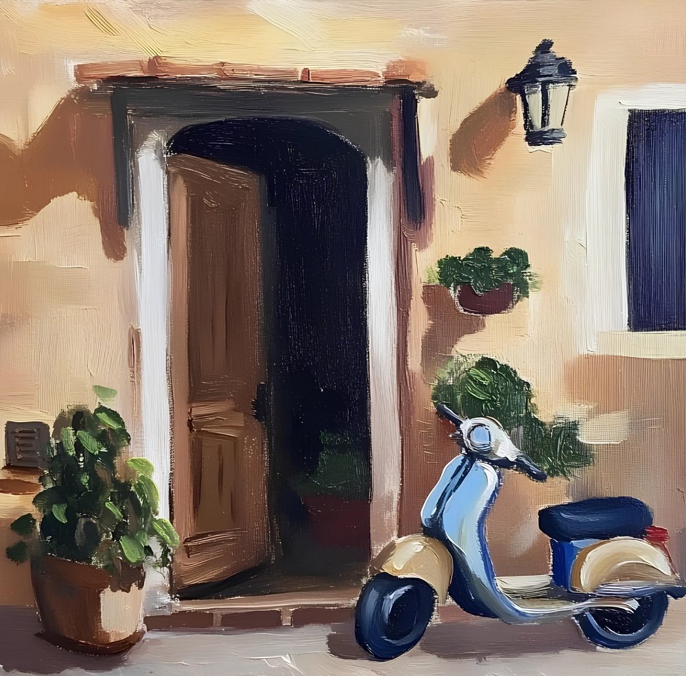 Europæisk scooterindgang af Avanesova Elena