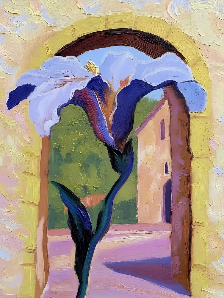 Udsigt over solbeskinnede Archway-iris af Avanesova Elena