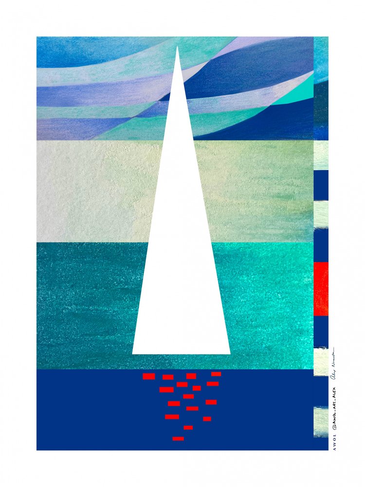 Minimalistisk havsejlads af Awol Art Alex