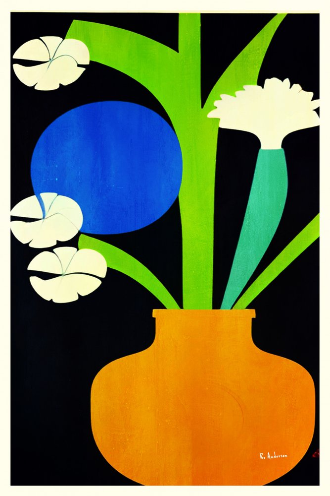 Moderne blomstervaser af Bo Anderson