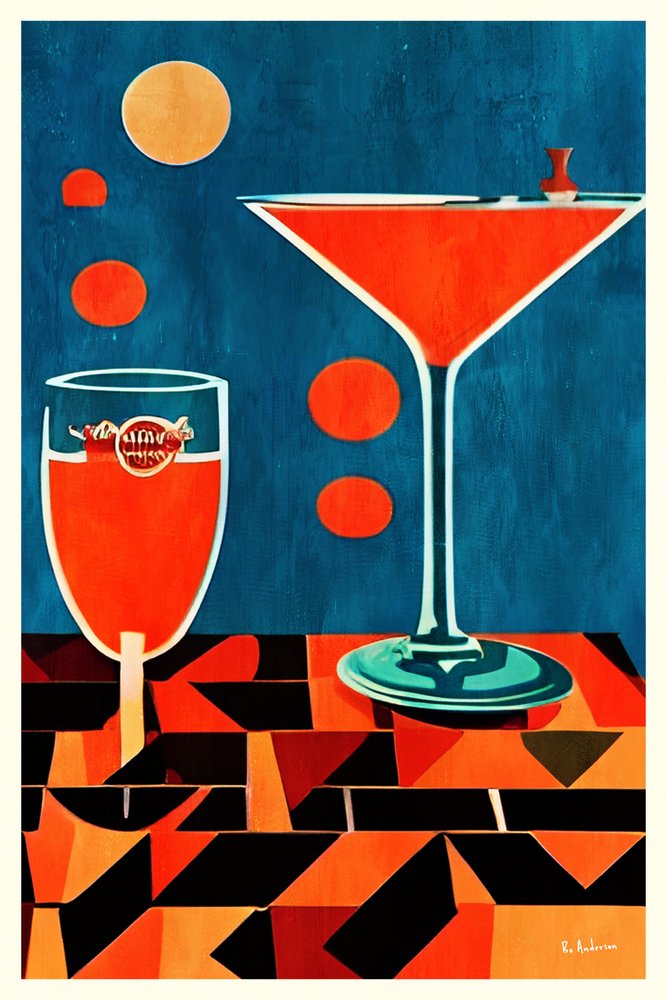 Retro-cocktailbord af Bo Anderson