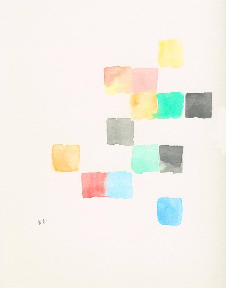 Pastelfarvede farveblokke af Bronwyn Baker