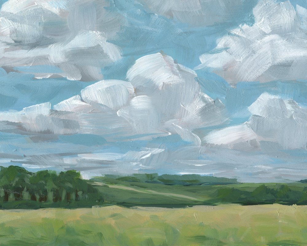 Sommerhimmel over markerne af Carrie Arnold