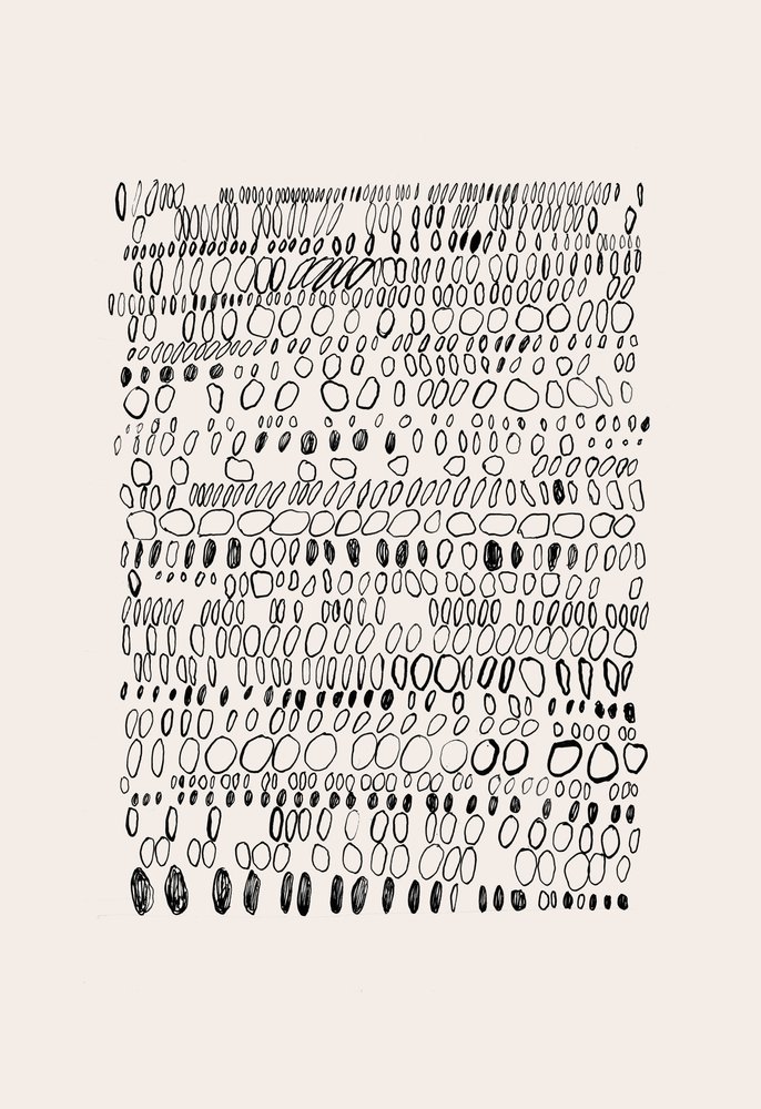 Økologisk småsten-gitter af Catalina Somolinos