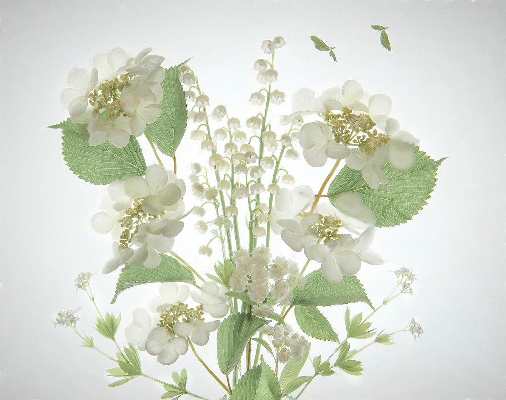 Buket fra White Lily Valley af Catherine Wang
