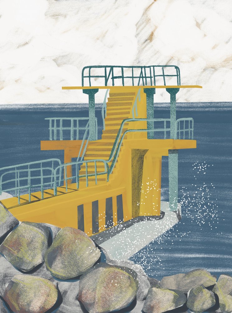 Yellow Ocean-dykkerplatformen af Charlotte Trudgett