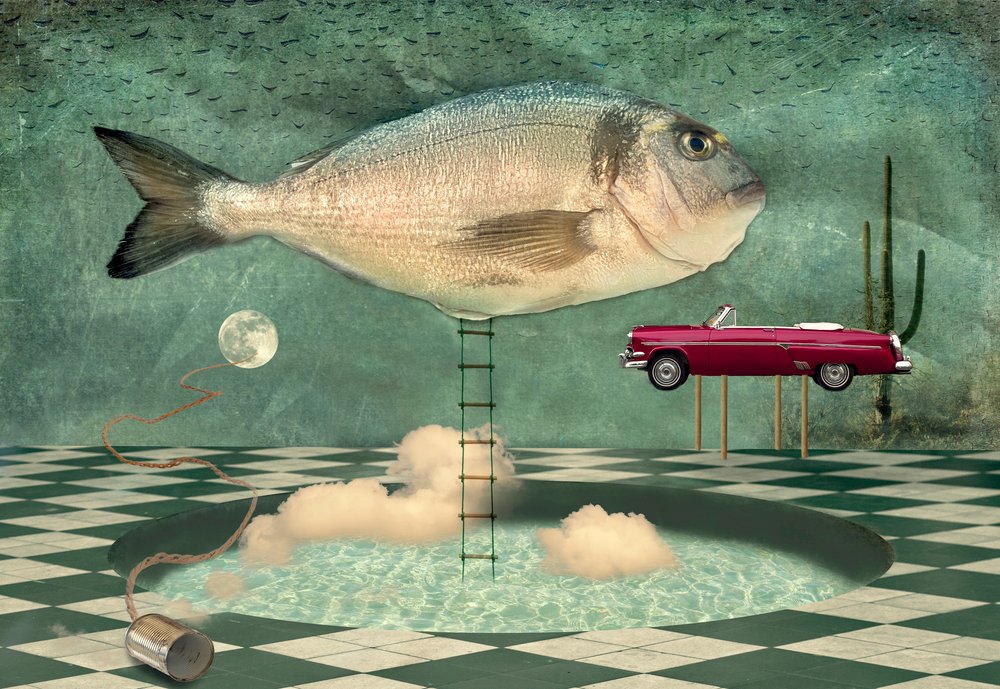 Surrealistisk fiskedrømmeverden af Christian MARCEL