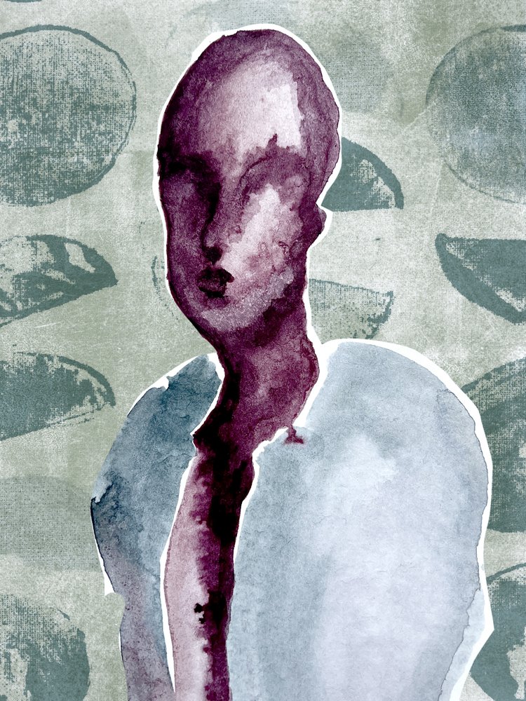 Abstrakt person af Christina Misuro