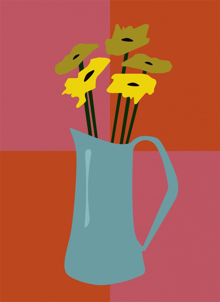 Blomster i vase af Christina Misuro